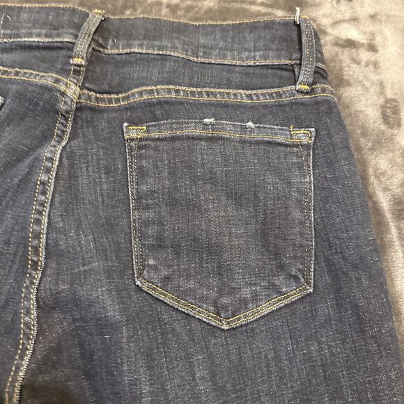 Frame Le Garcon Cropped Jeans Blue Cotton Size 28 - Picture 12 of 13